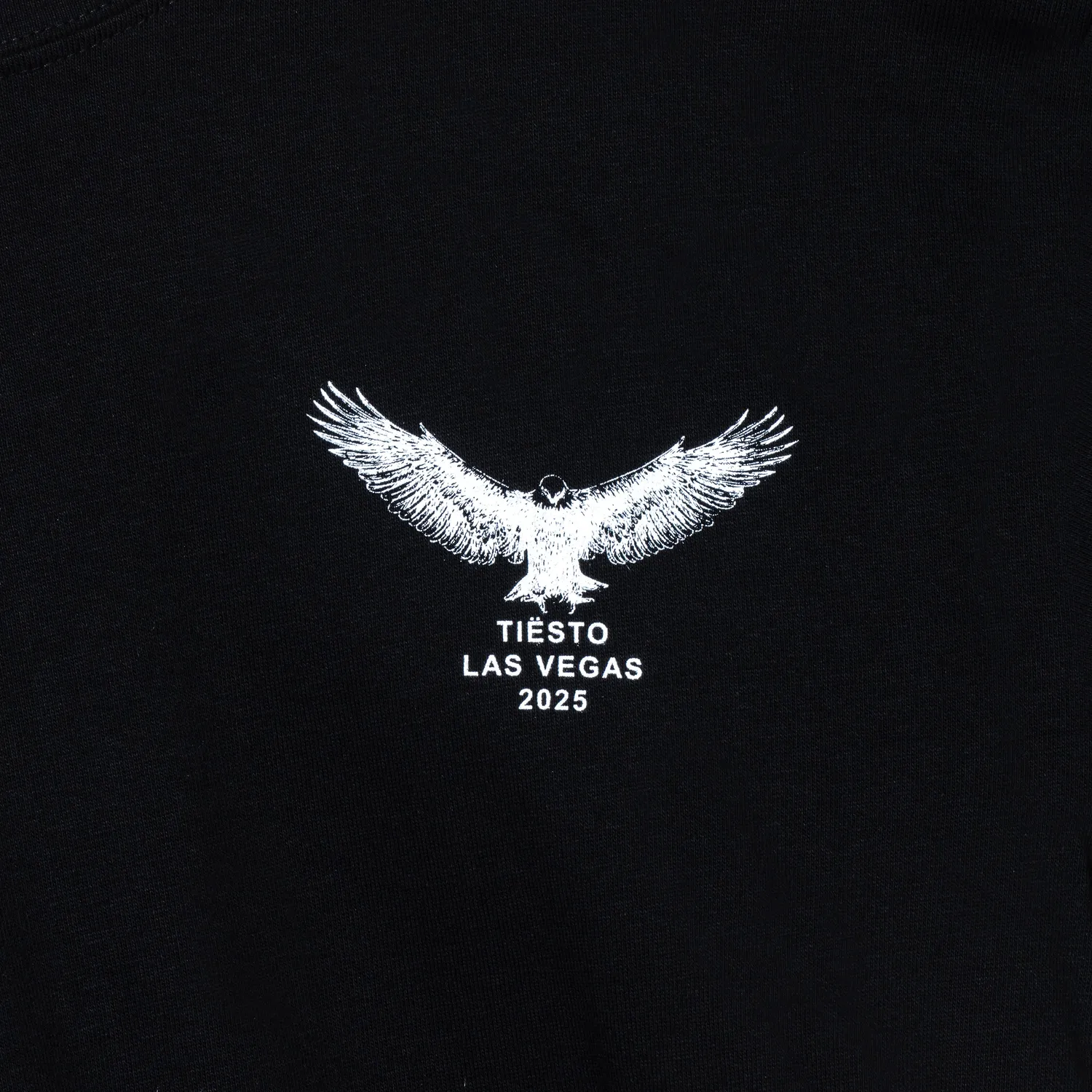 Tiësto Vegas 2025 Portrait T-shirt zwart oversized