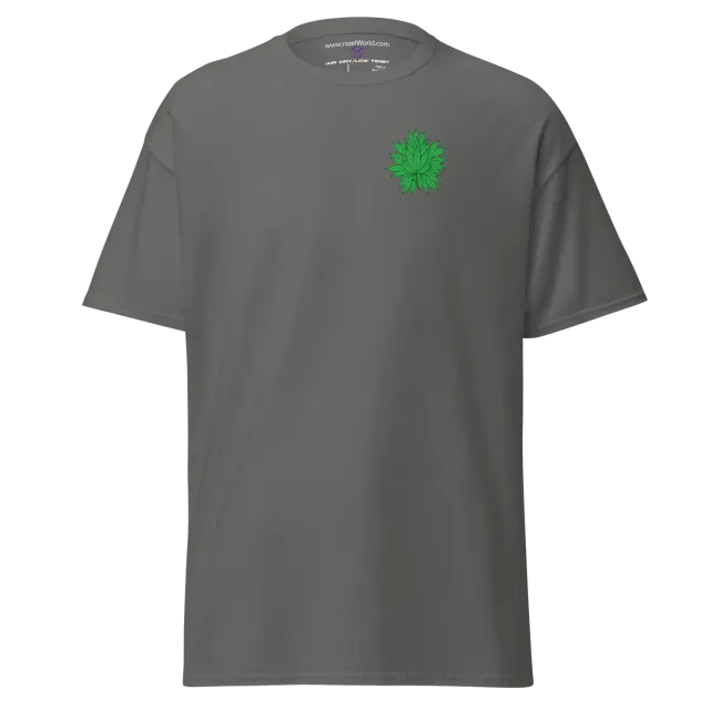 Razel Marijuana Tree Star T-shirt zwart voor-achter