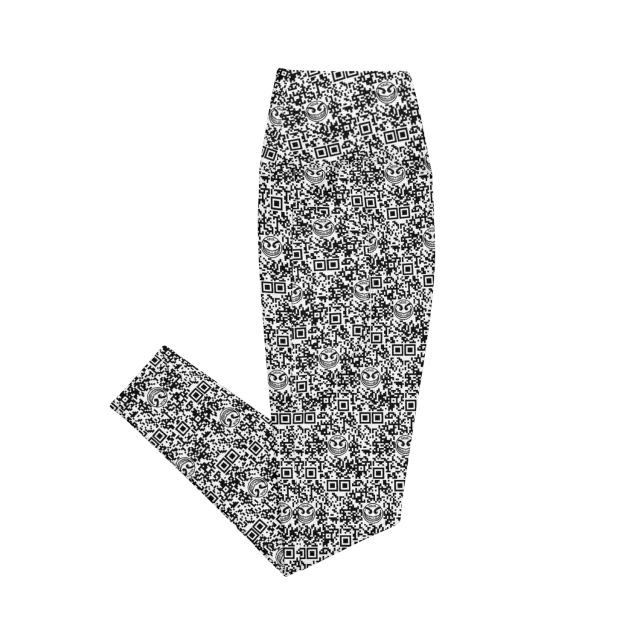 Razel Face QR Code Motif legging met zakken