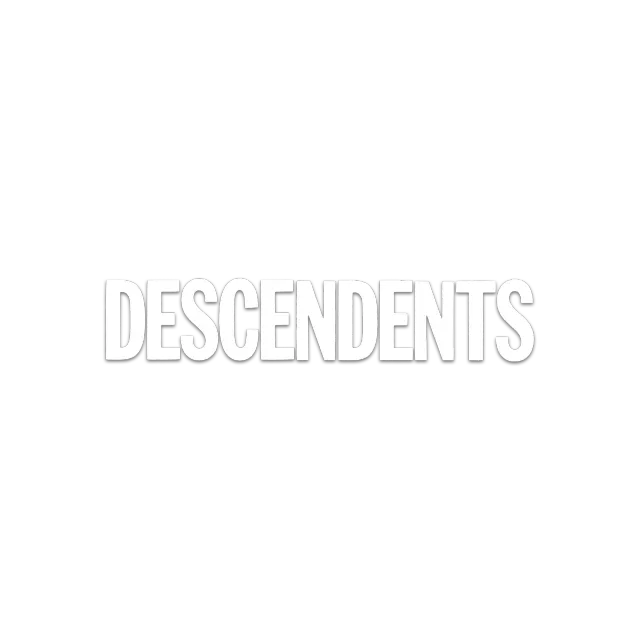 Descendents Classic Logo autoraam sticker wit 30 cm