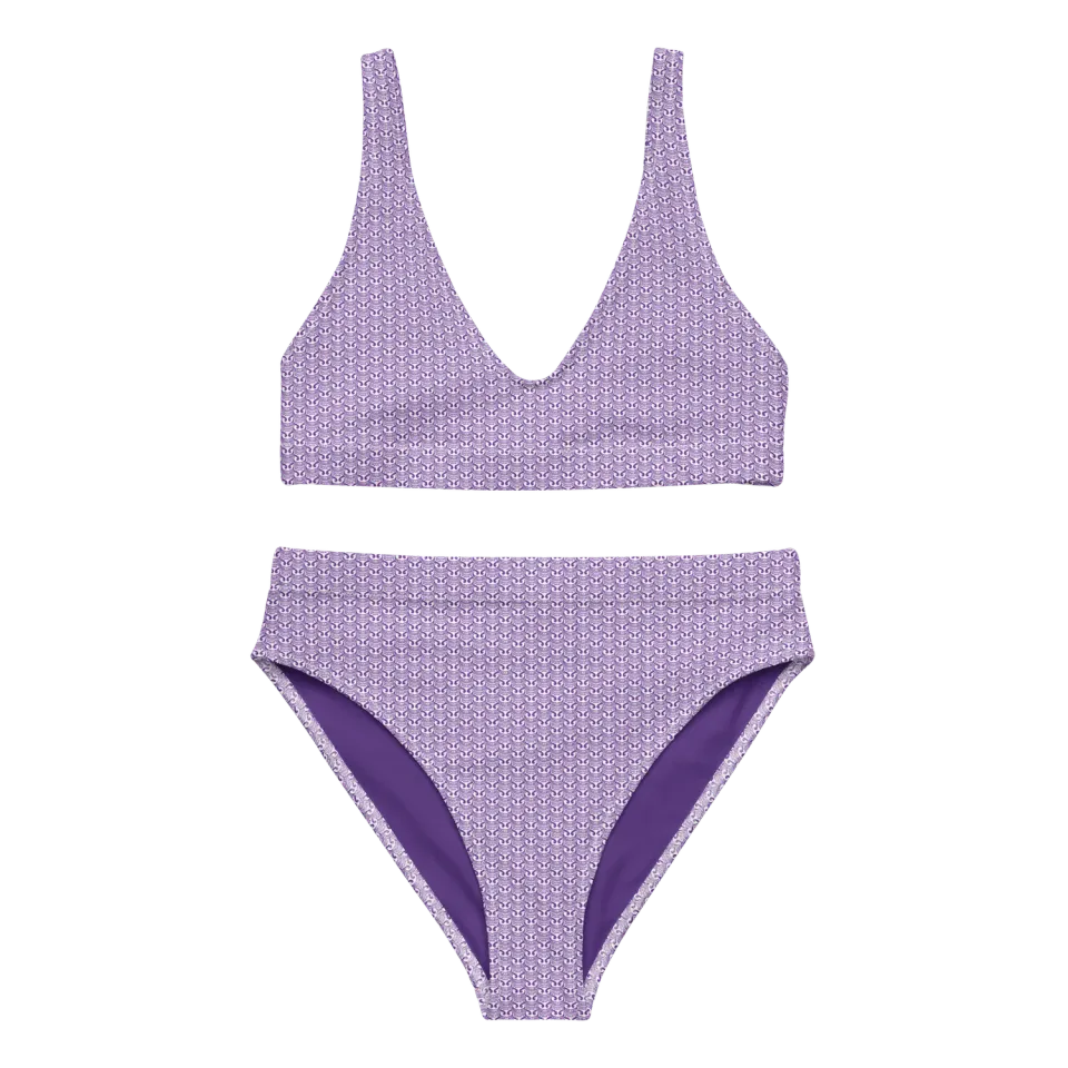 Razel Face Motif bikini set gerecycled polyester