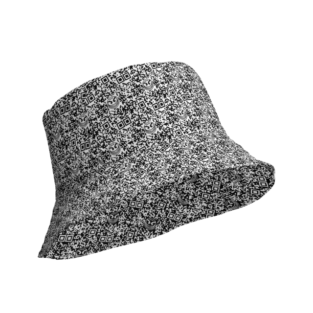 Razel Face QR Code bucket hat omkeerbaar