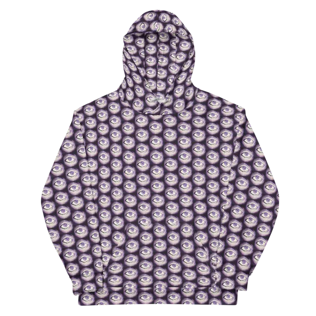 Razel Thousand Eyes Motif Hoodie unisex fleece