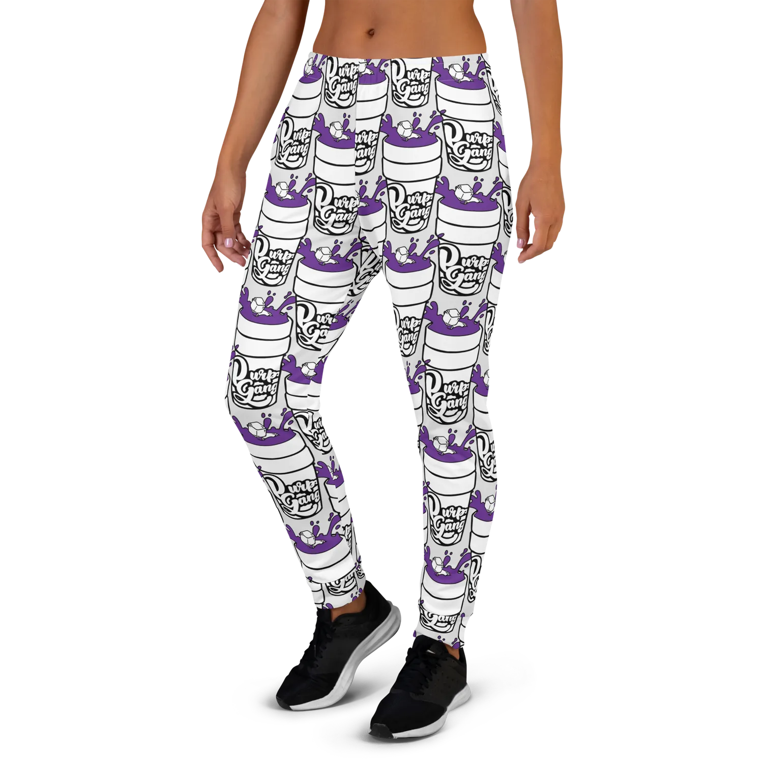 Razel Purp Gang Double Cup Joggers Dames Slim Fit