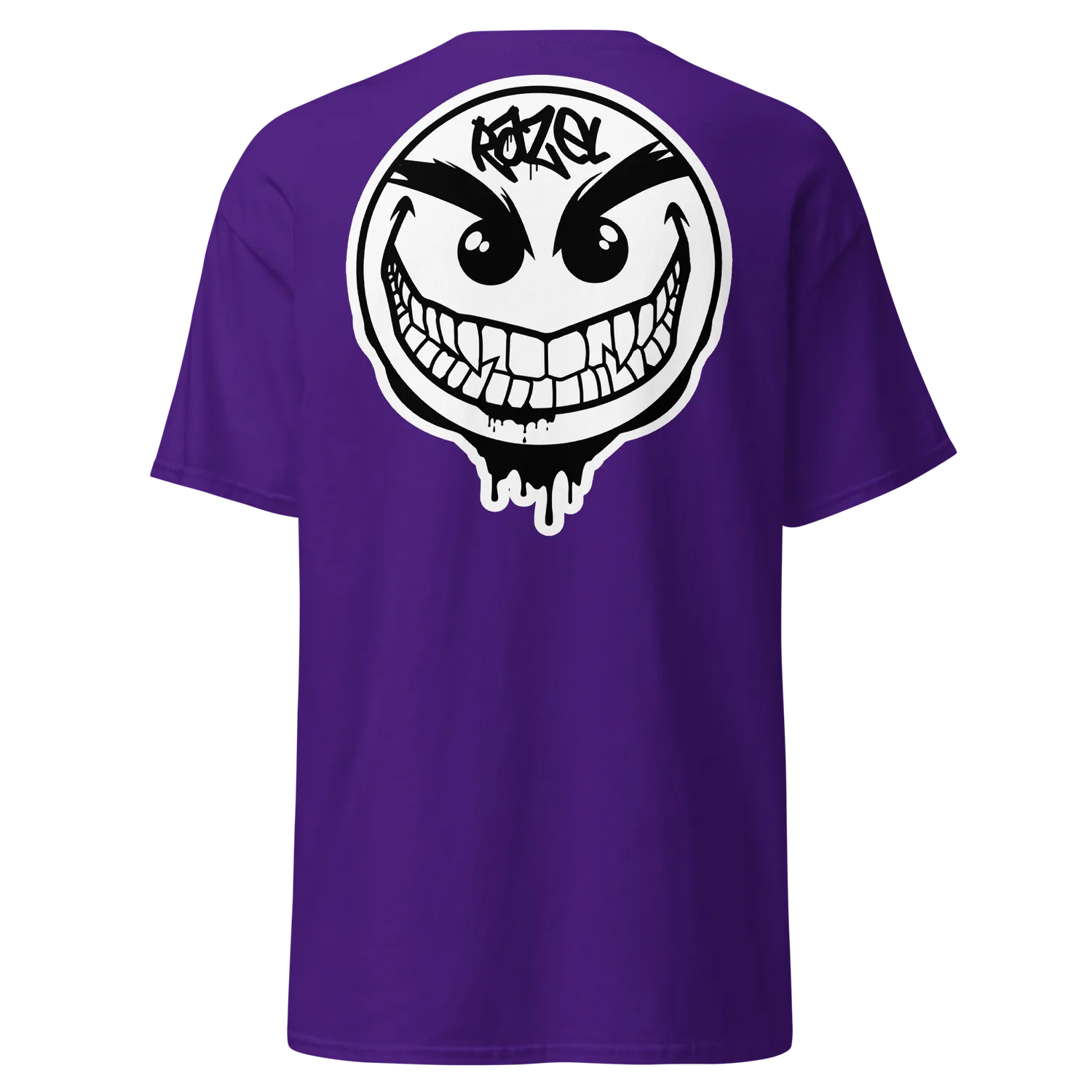 Razel Gang Drip Face t-shirt zwart katoen