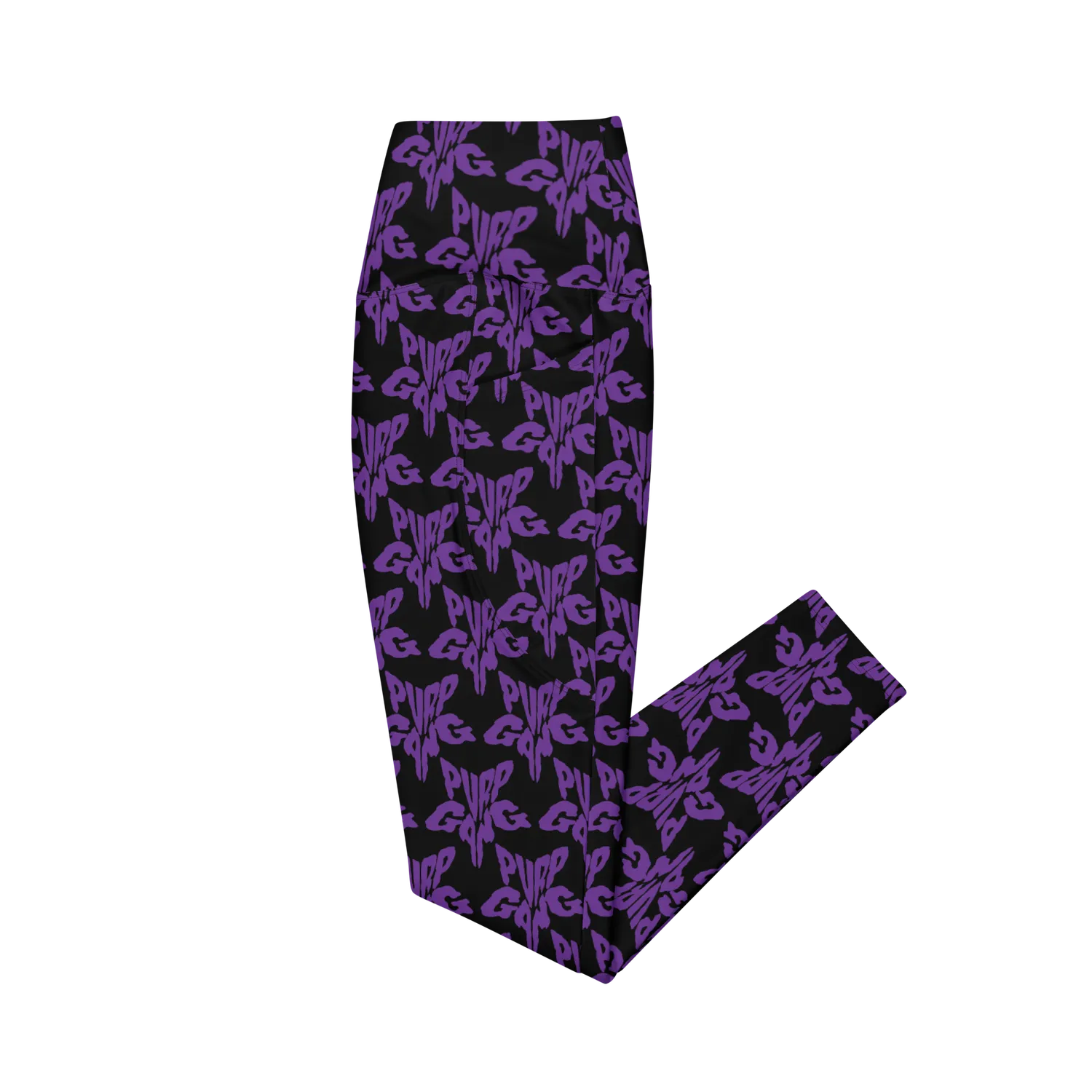 Razel Purp Gang Rock Star Motif Pocket legging met zakken