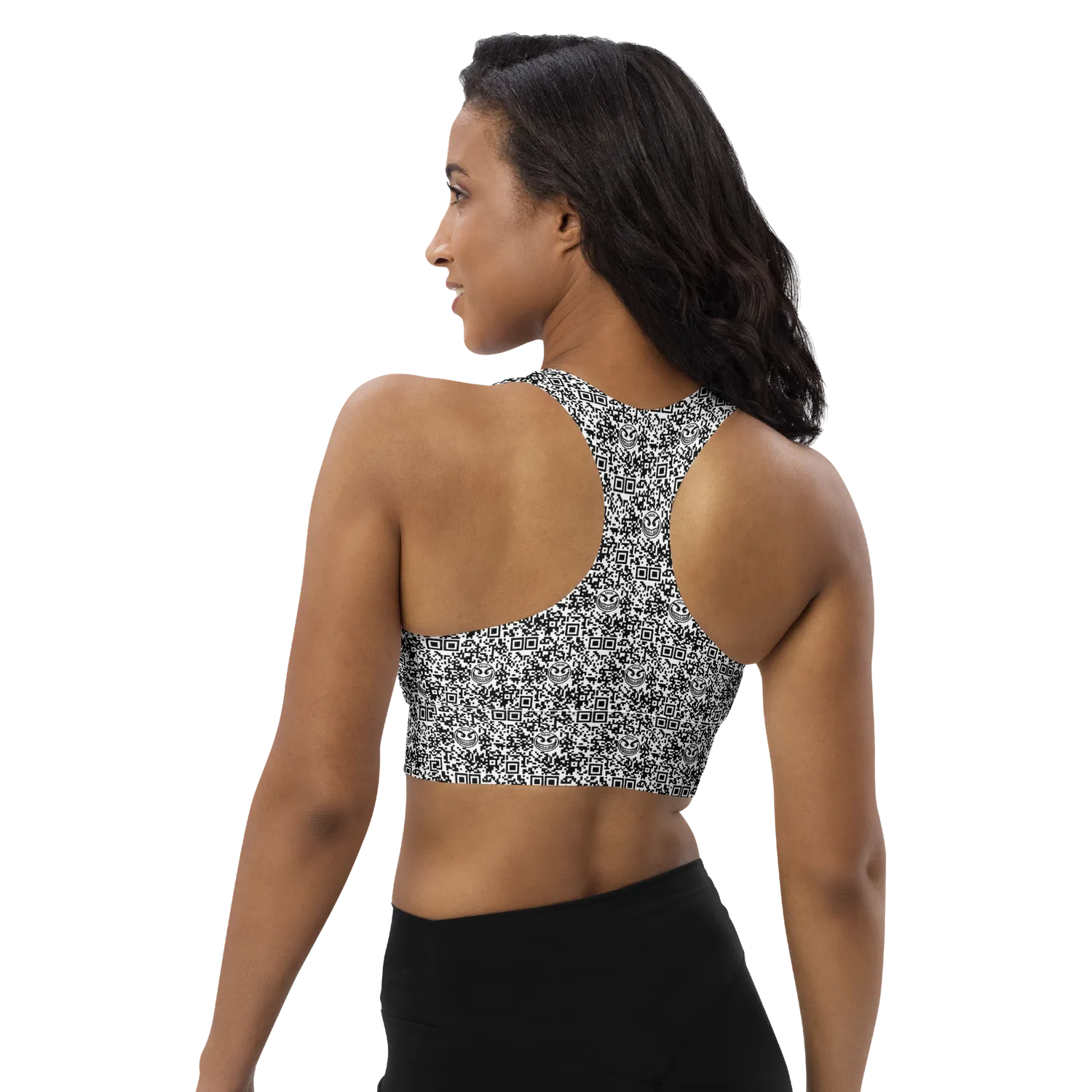 Razel Face QR Code crop top sporttop maat M
