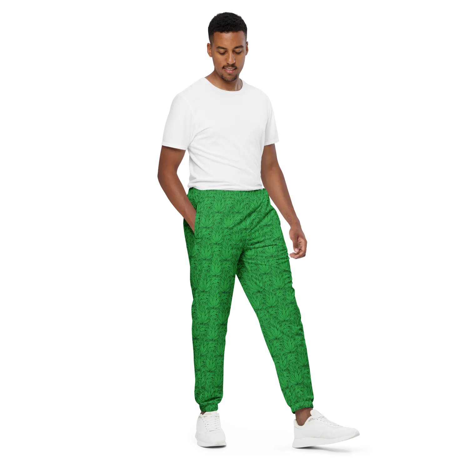 Razel Marijuana Tree Star Track Pants zwart joggingbroek
