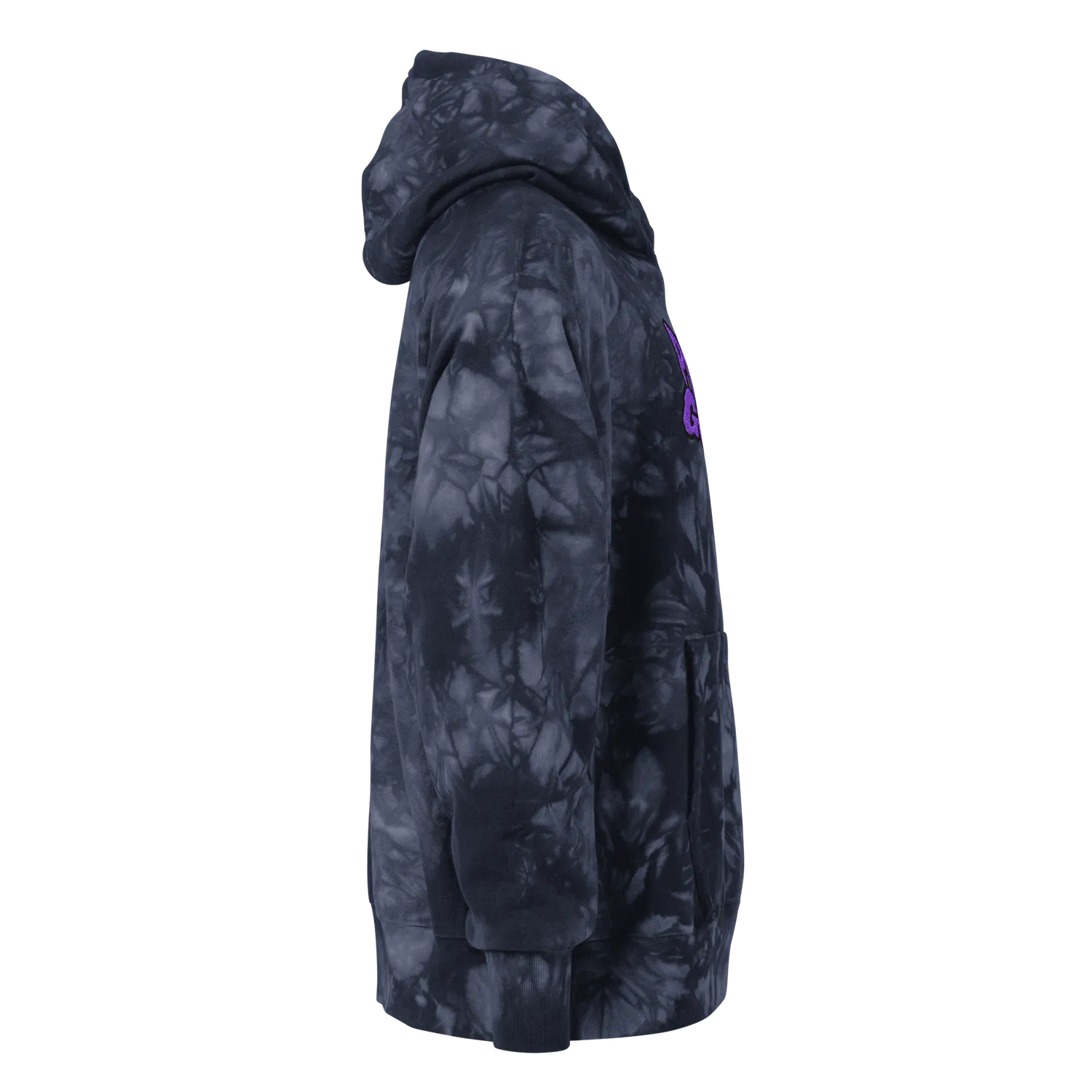 Razel Purp Gang Rock Star Champion Tie-Dye Hoodie zwart
