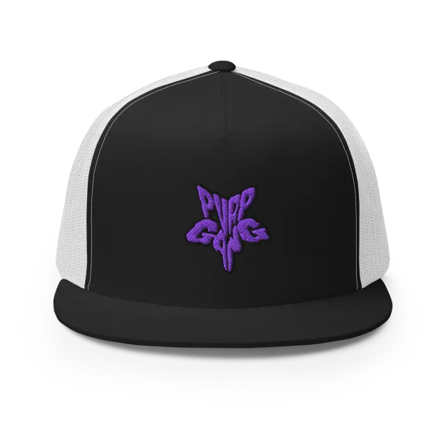 Razel Purp Gang Rock Star trucker pet zwart wit