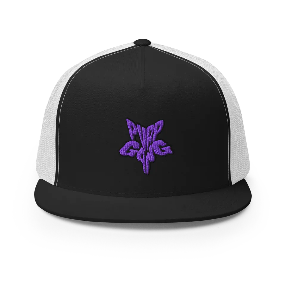 Razel Purp Gang Rock Star trucker pet zwart wit