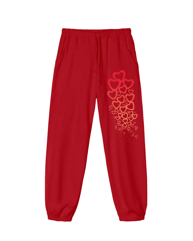 Tribe Called Quest Bonita joggingbroek rood gradient