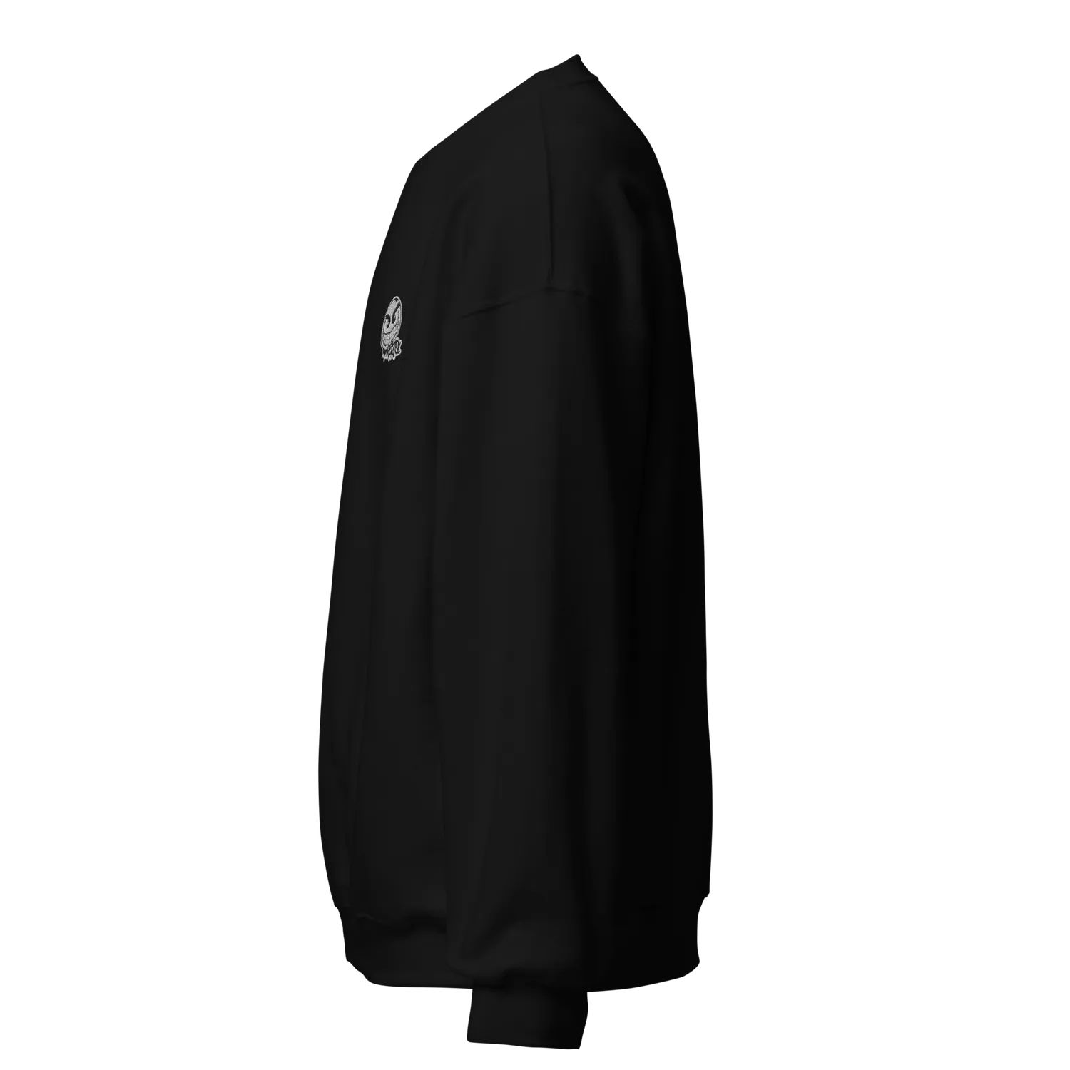 Razel Gang Drip Face geborduurde sweater zwart S