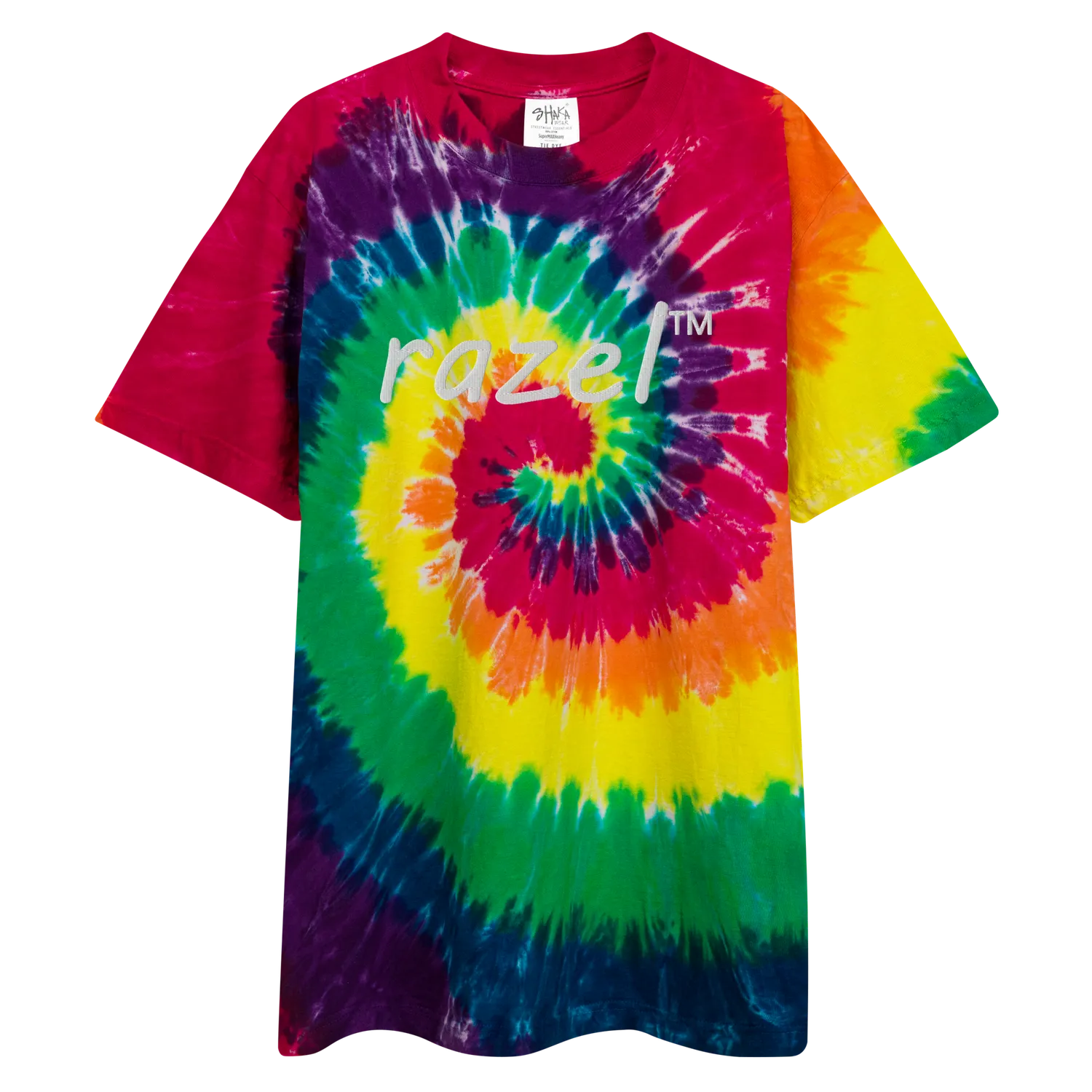 Razel Oversized Tie-Dye T-shirt Milky Way M 100% katoen