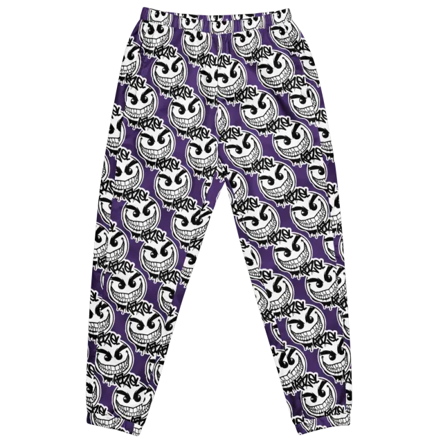 Razel Gang Drip Face trainingsbroek zwart polyester