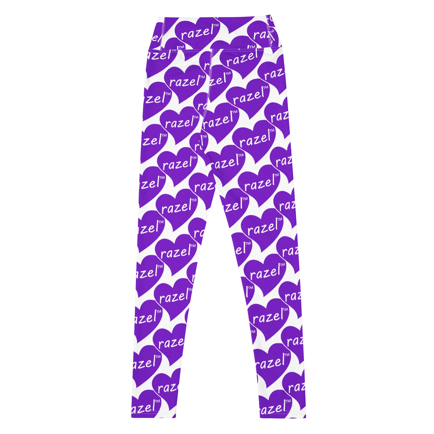 Razel Purple Hearted Legging Motif stretch