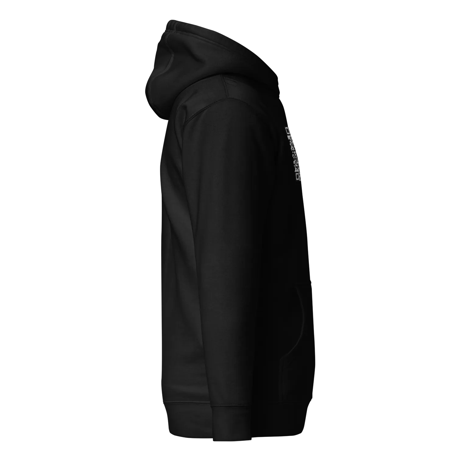 Razel Face QR Code hoodie zwart geborduurd maat M