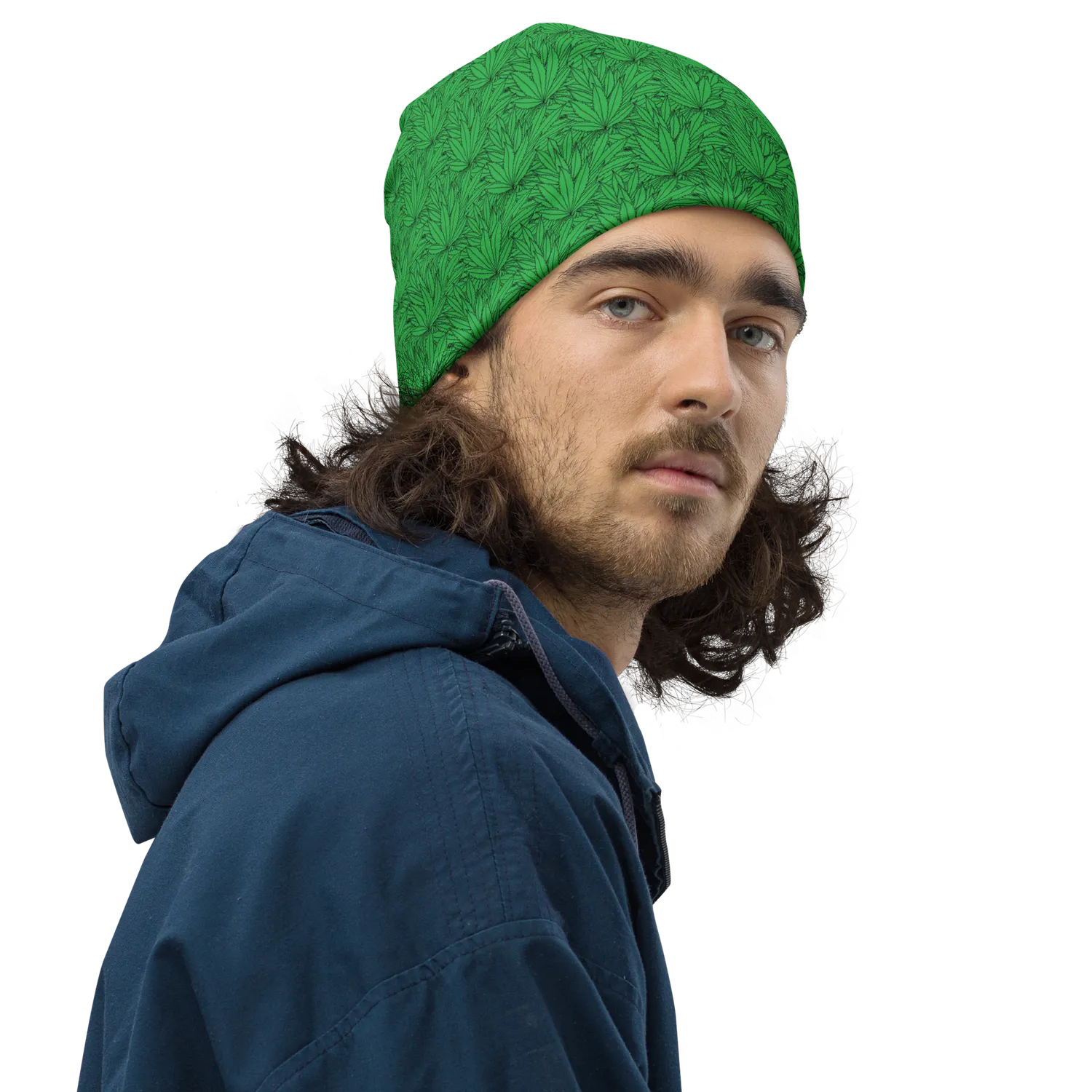 Razel Marijuana Tree Star Motif beanie dubbellaags
