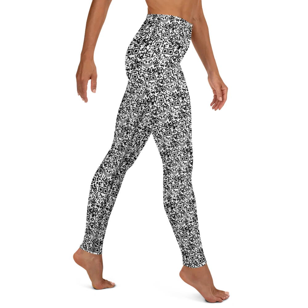 Razel Face QR Code Legging hoge taille stretch