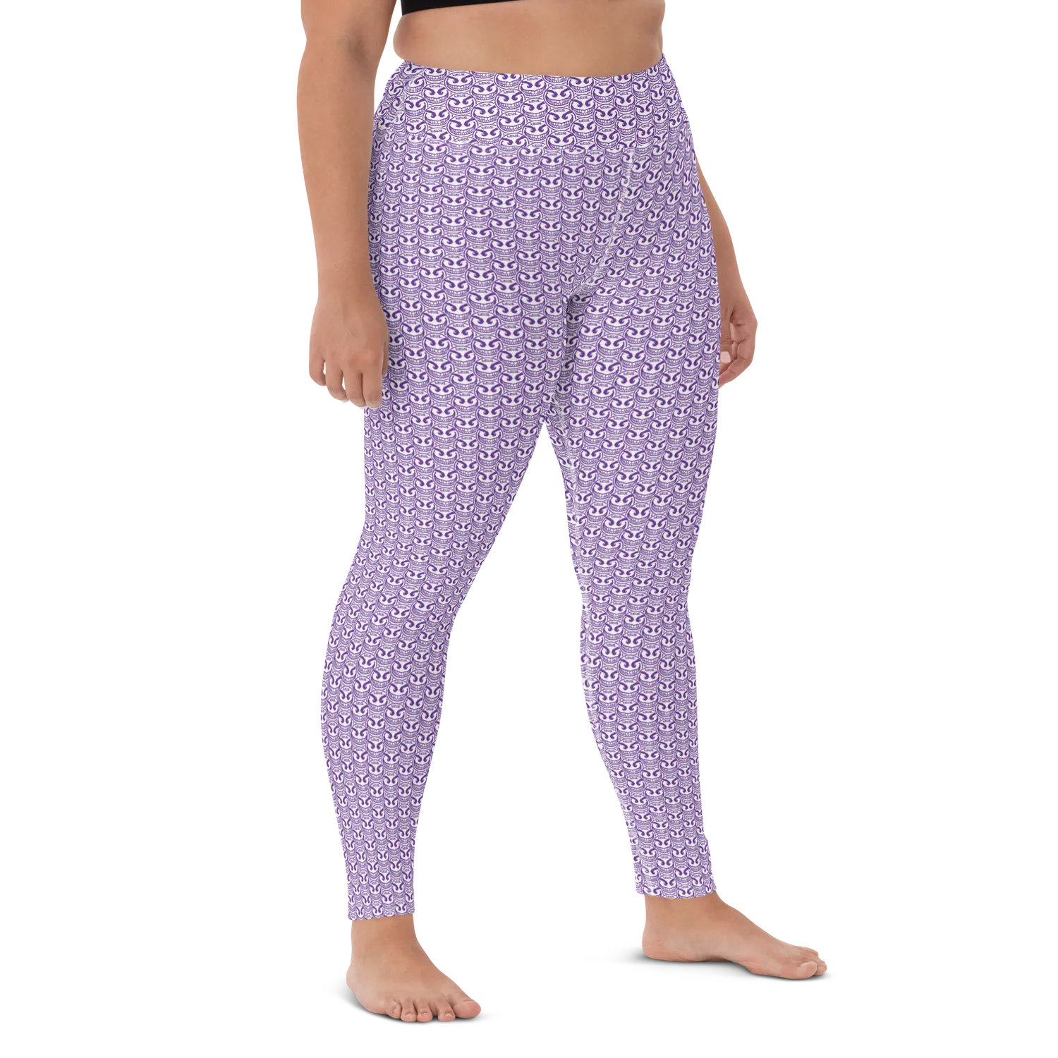 Razel Face Motif legging dames hoge taille stretch