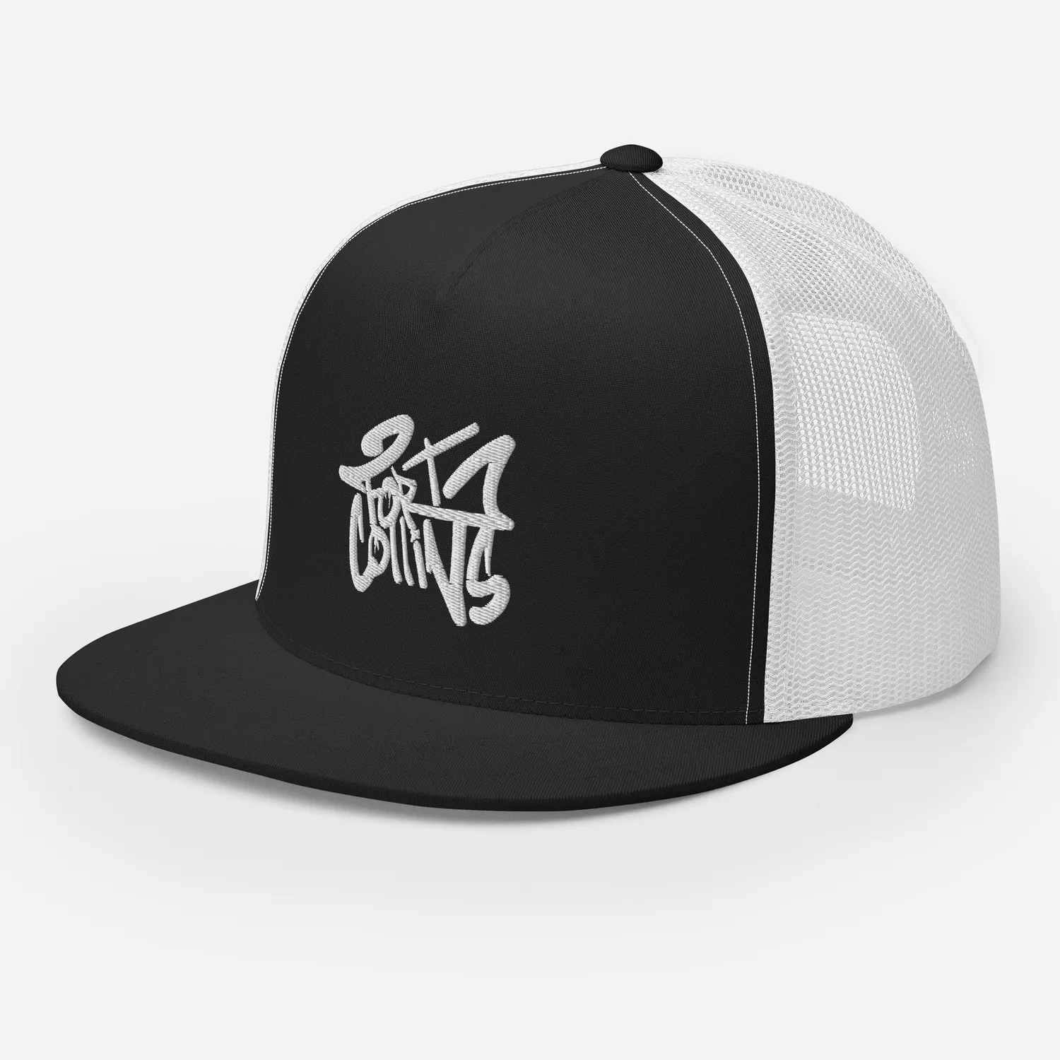 Razel Fort Collins White Trucker Pet zwart/wit snapback