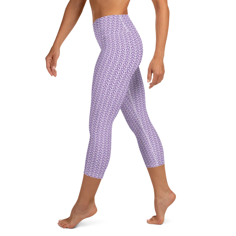 Razel Face Motif Yoga Capri high waist