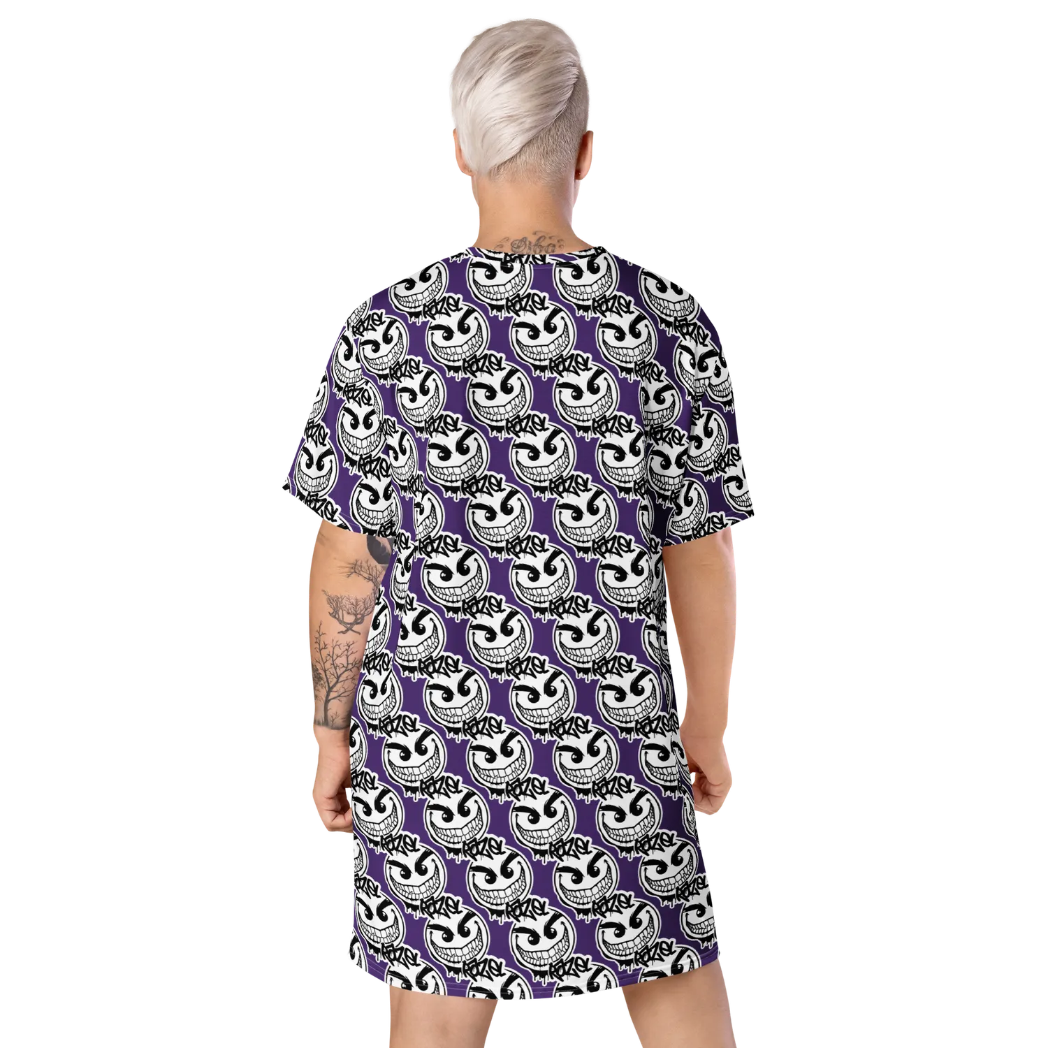 Razel Gang Drip Face T-shirt Jurk oversize 2XS-6XL