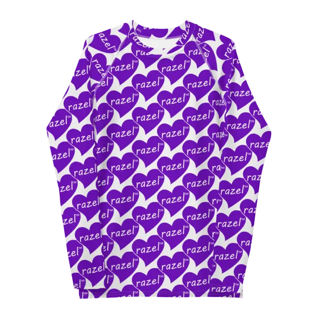Razel Purple Hearted rashie lange mouw UPF50+
