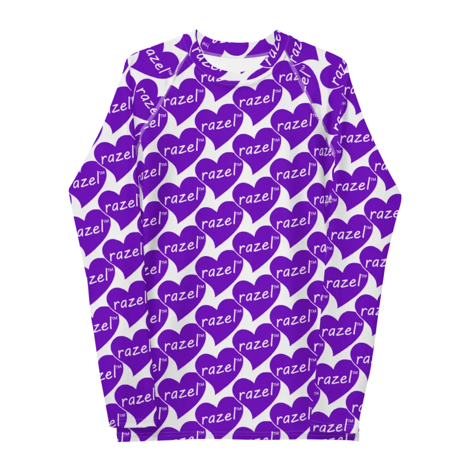 Razel Purple Hearted rashie lange mouw UPF50+