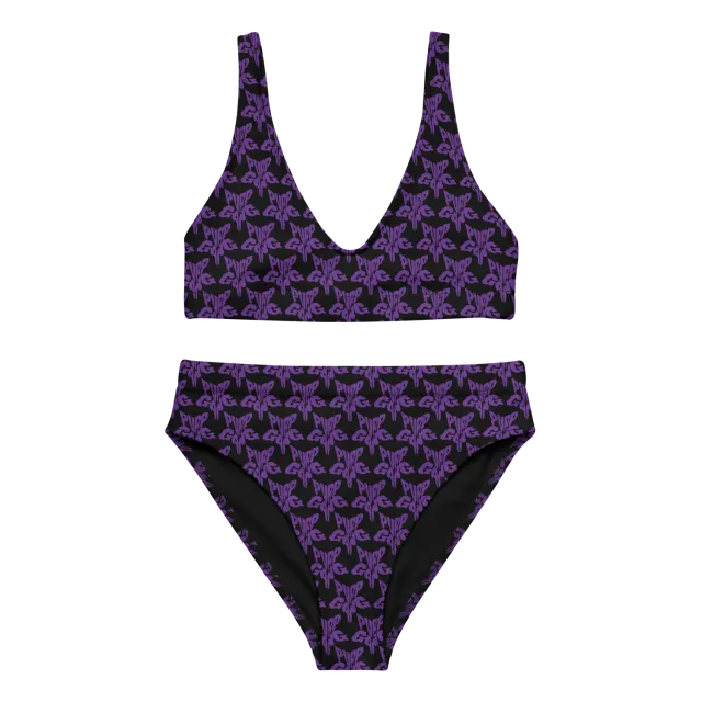 Razel Purp Gang Rock Star bikini padded met print