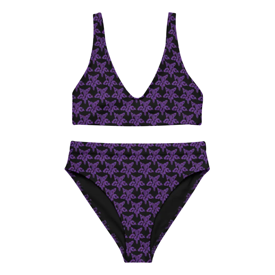 Razel Purp Gang Rock Star bikini padded met print