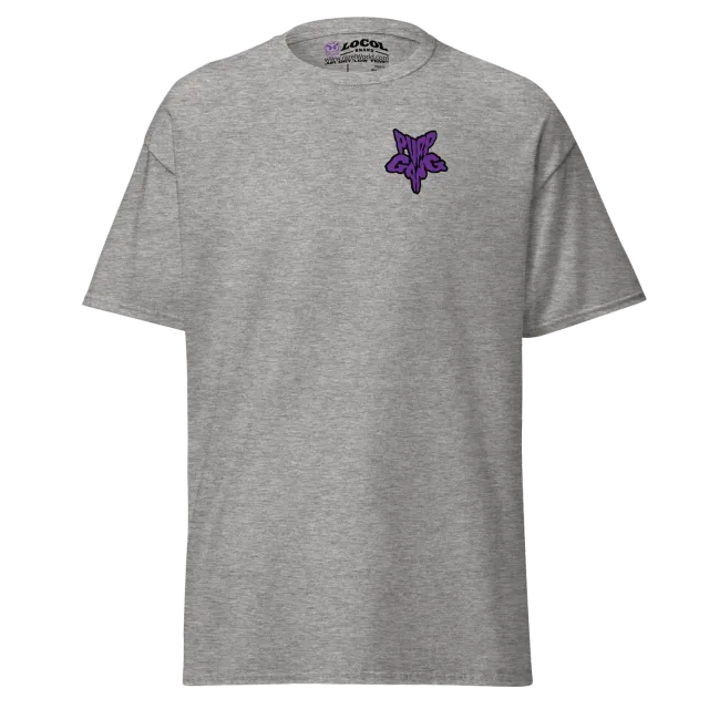 Razel Purp Gang Rock Star T-shirt borstprint katoen