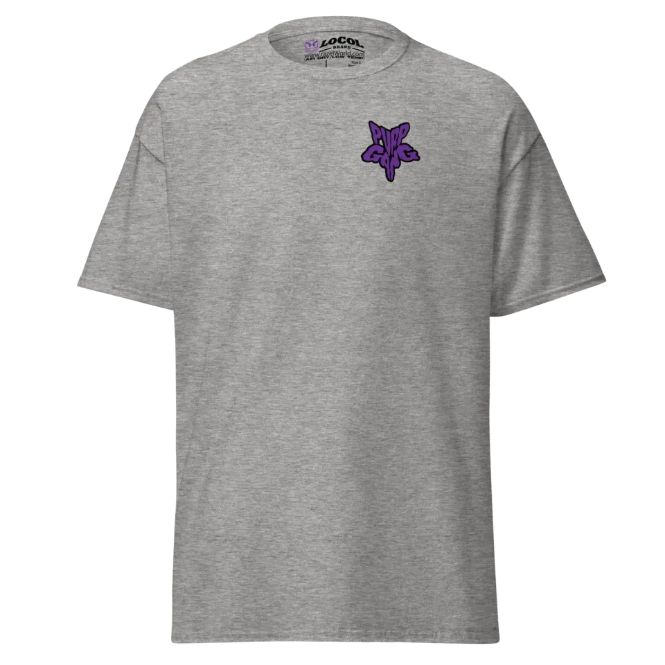 Razel Purp Gang Rock Star T-shirt borstprint katoen