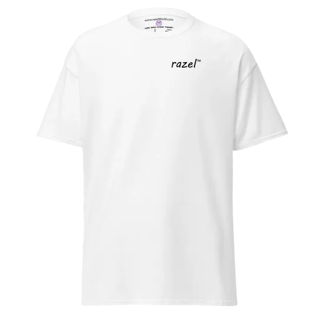 Razel Face QR Code T-shirt zwart katoen regular