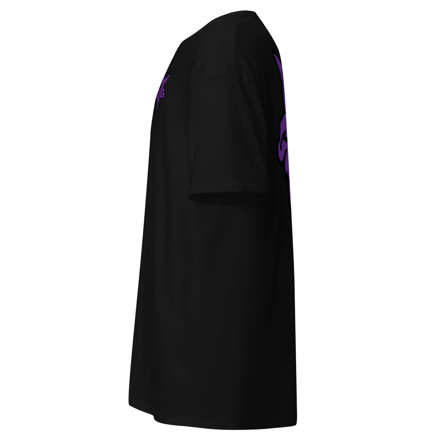 Razel Purp Gang Rock Star T-shirt voor achter zwart