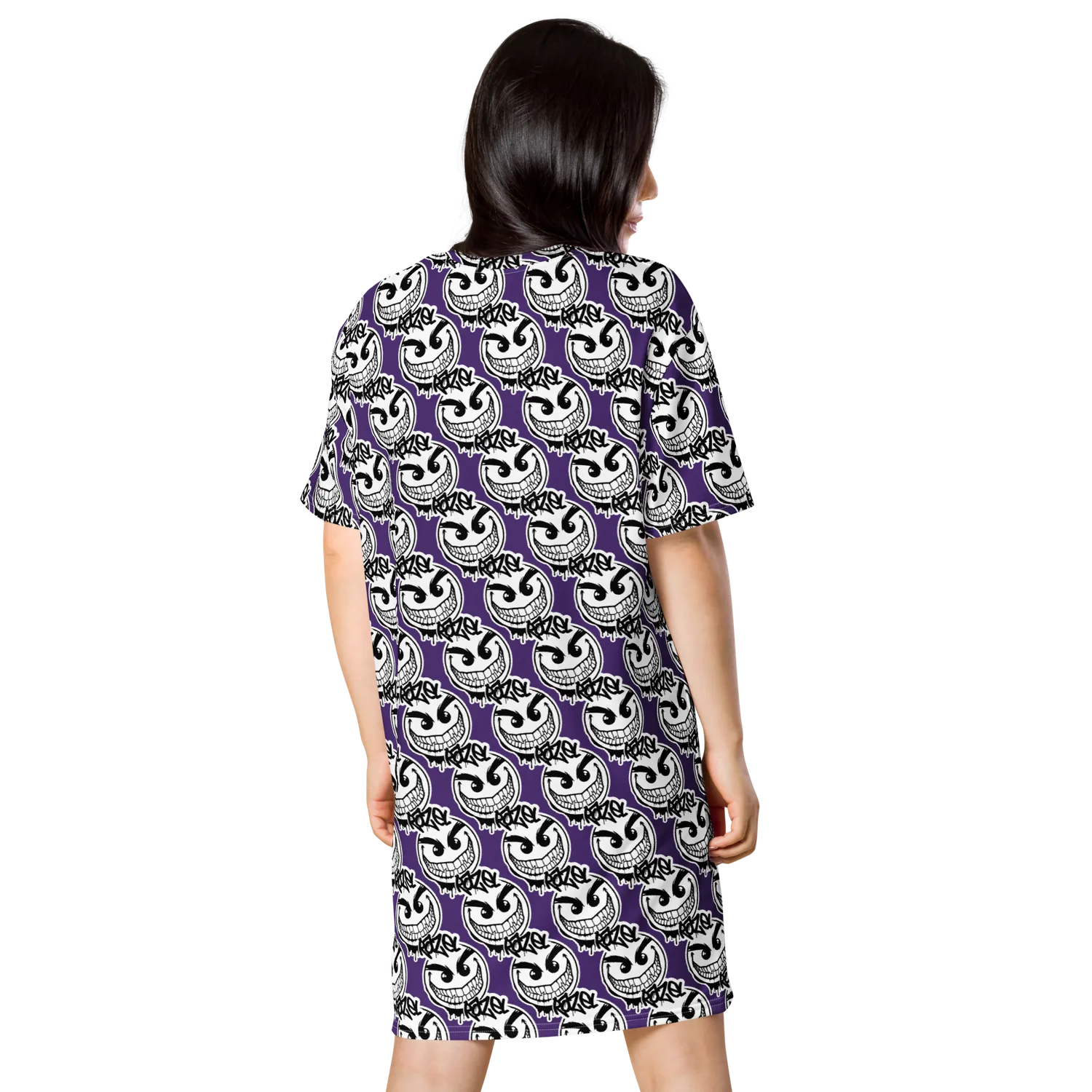 Razel Gang Drip Face T-shirt Jurk oversize 2XS-6XL