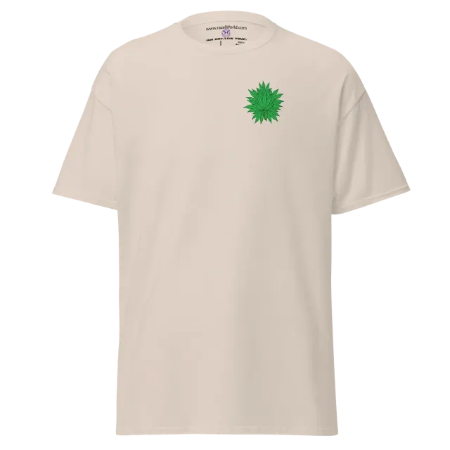 Razel Marijuana Tree Star t-shirt borstprint zwart