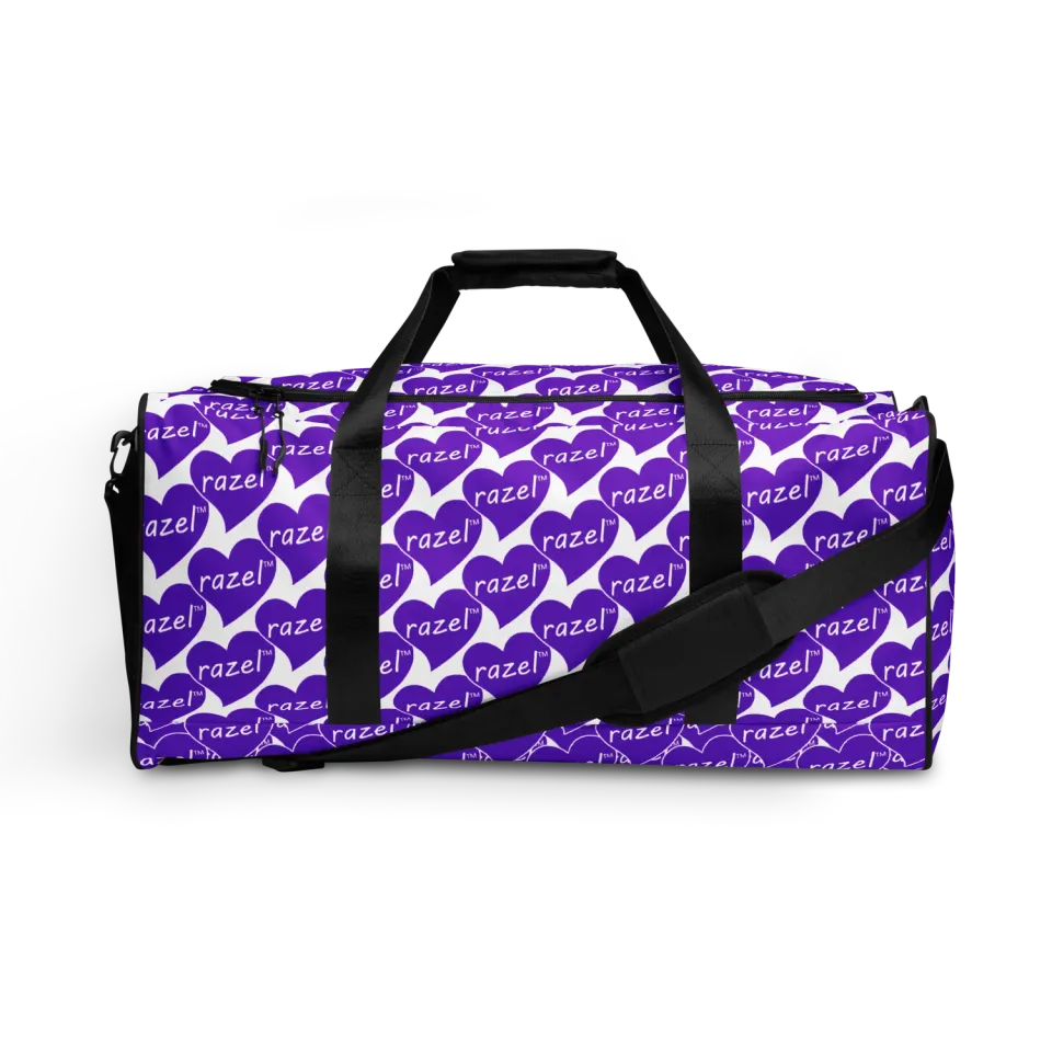 Razel Purple Hearted Duffle Bag 56 cm polyester