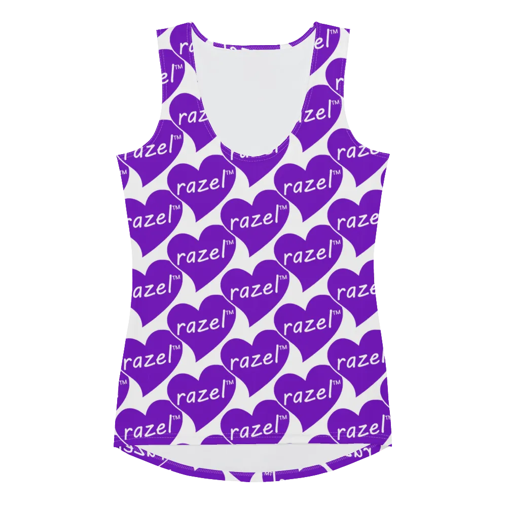 Razel Purpled Hearted Tanktop dames stretch
