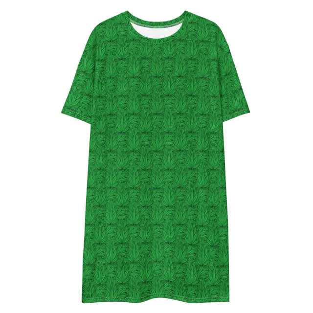 Razel Marijuana Tree Star t-shirt jurk oversize