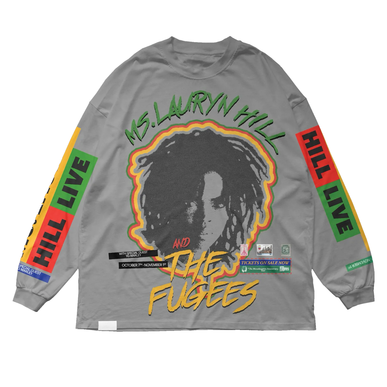 Lauryn Hill MLH x Fugees Live longsleeve zwart