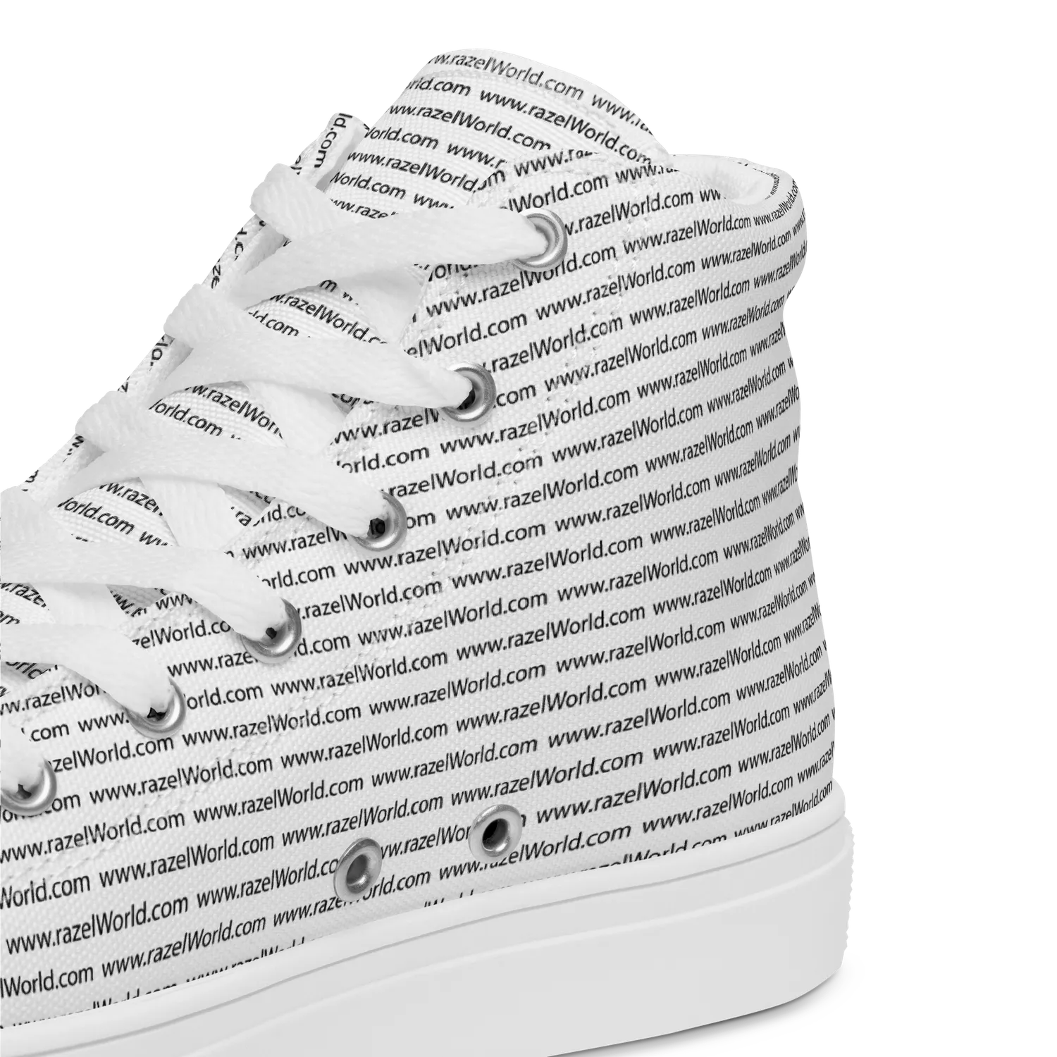 Razel High Top sneakers canvas zwart-wit
