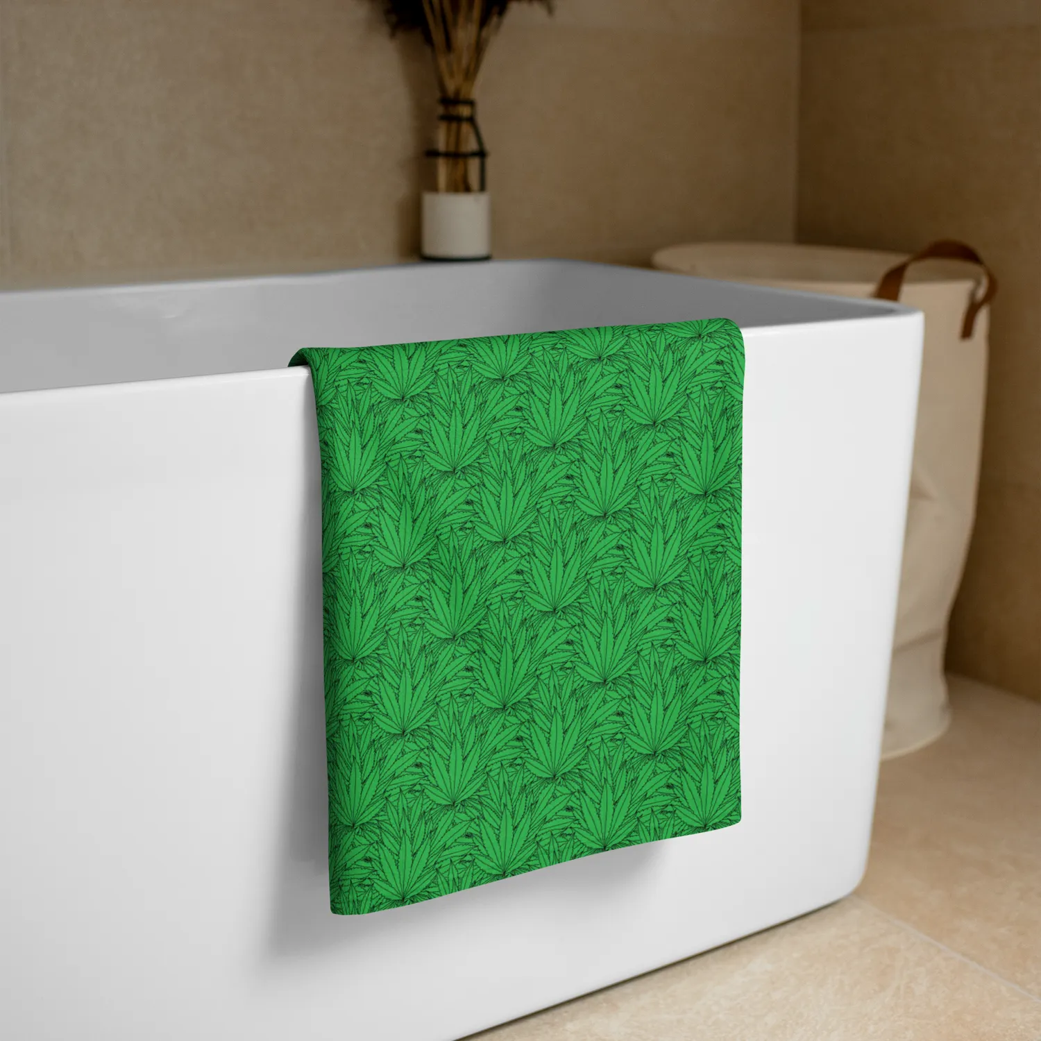 Razel Marijuana Tree Star Motif handdoek met sterprint