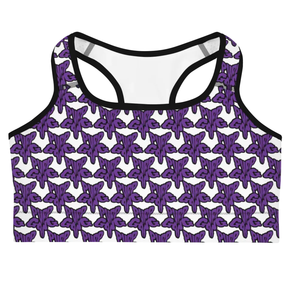 Razel Purp Gang Rock Star sportbh zwart stretch