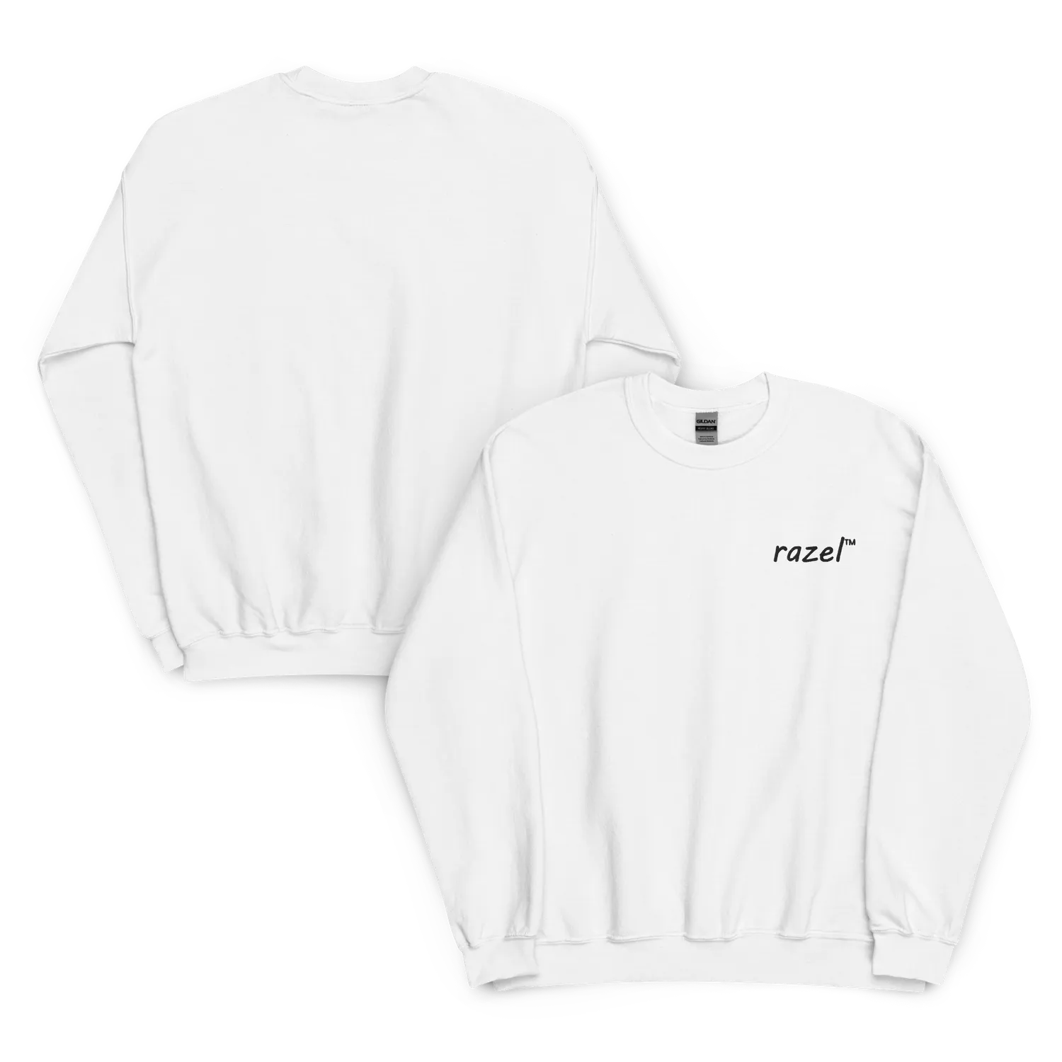 Razel Embroidered Crewneck sweater zwart