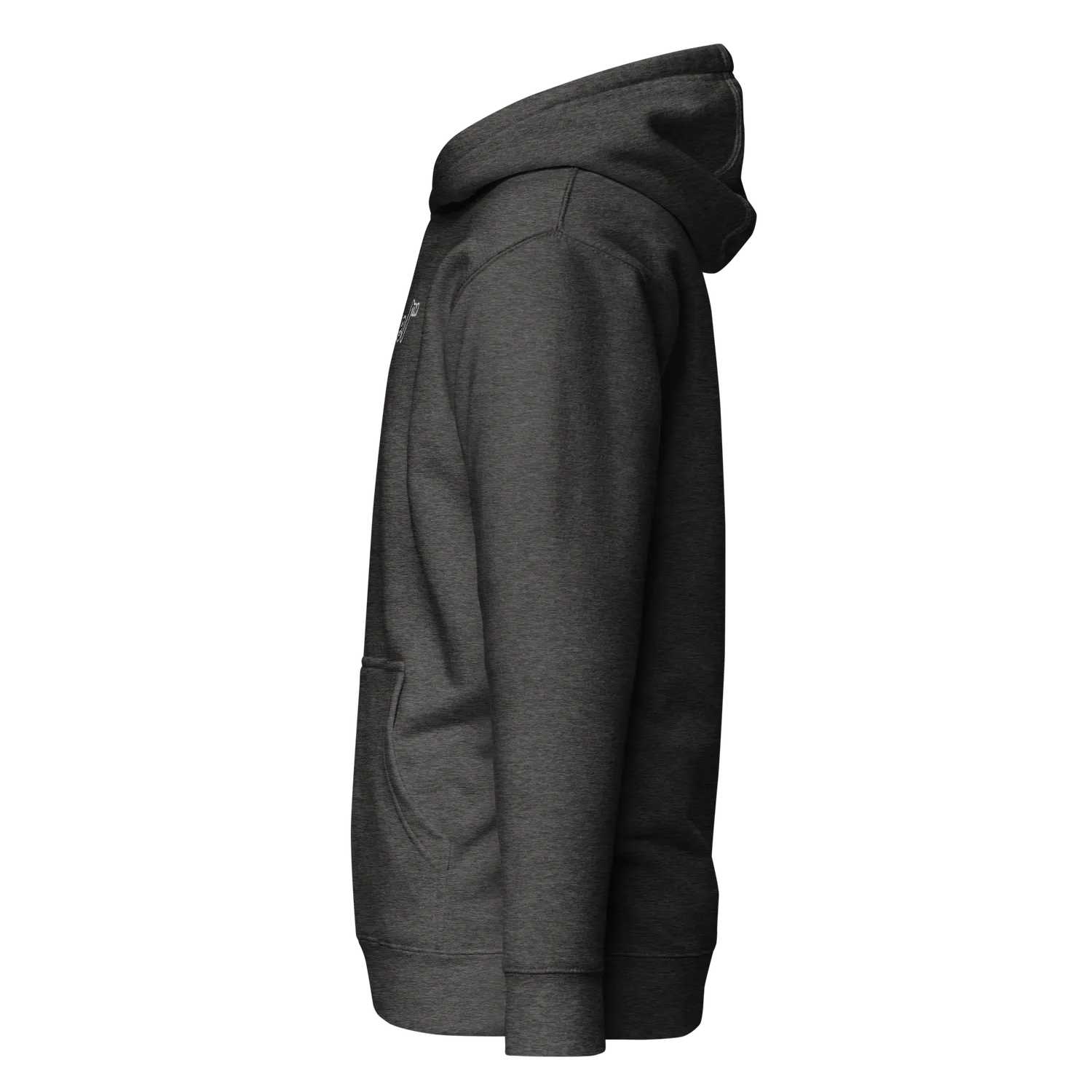 Razel Embroidered hoodie zwart katoen