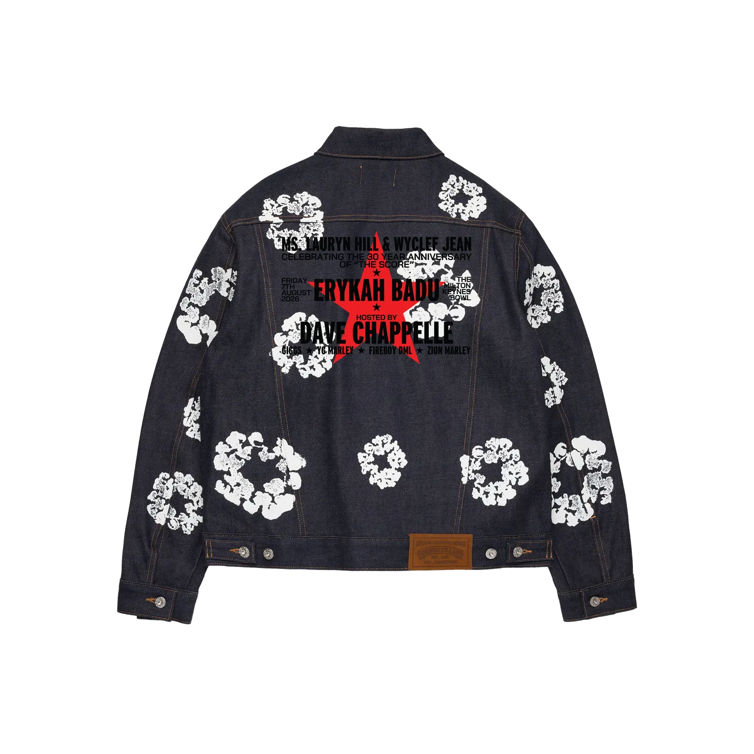 Lauryn Hill Denim Tears Diaapora Calling jacket officiële tour