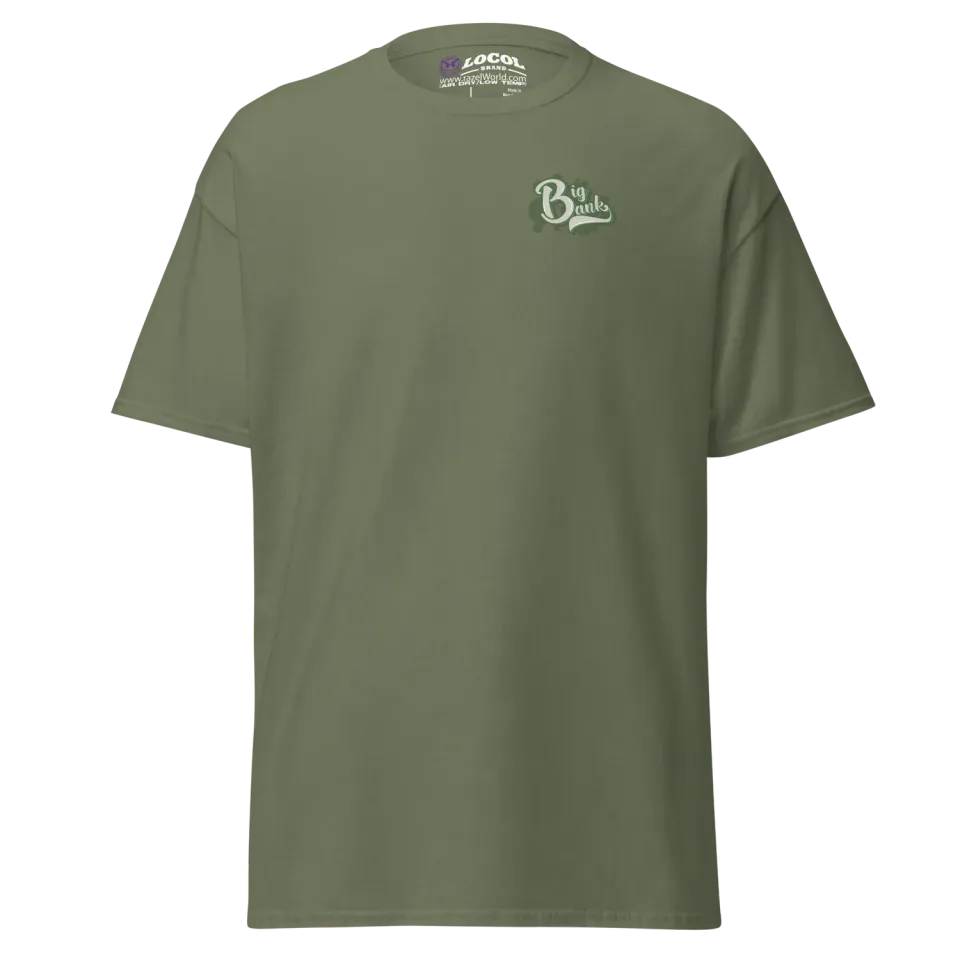 Razel Big Bank T-shirt Left Chest katoen 5 kleuren basic