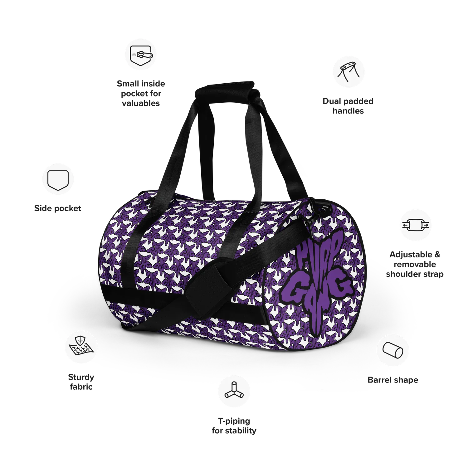 Razel Purp Gang Rock Star gymtas waterafstotend