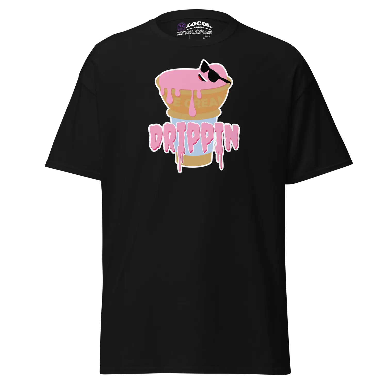 Razel Straight Drippin t-shirt wit middenprint